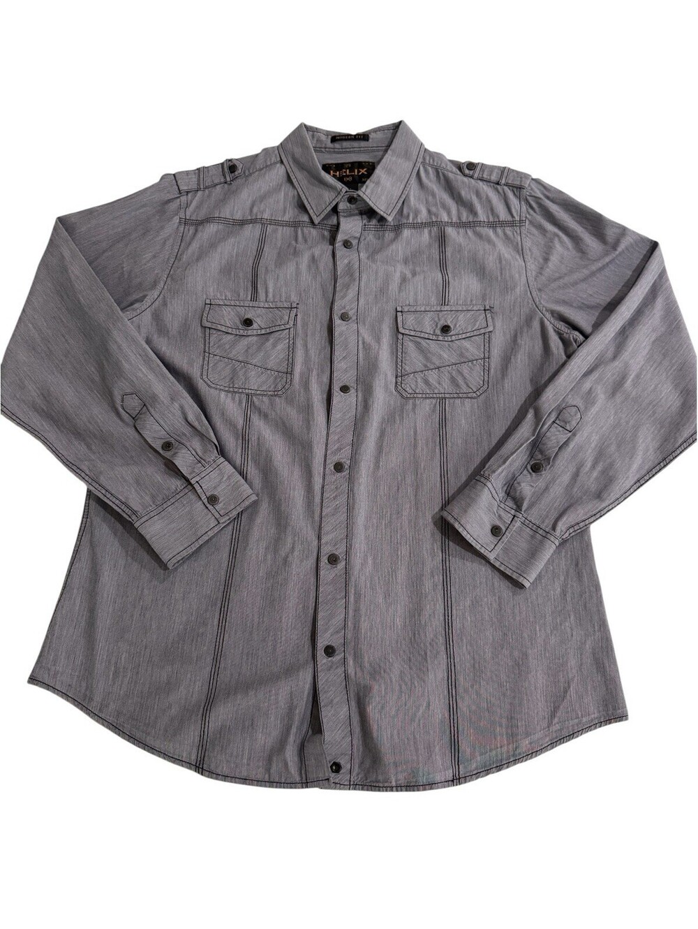 Helix Men's Y2K Button Down Shirt Size XL